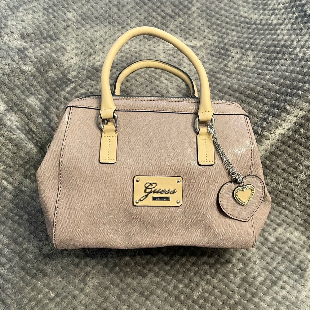 Guess vintage pink satchel